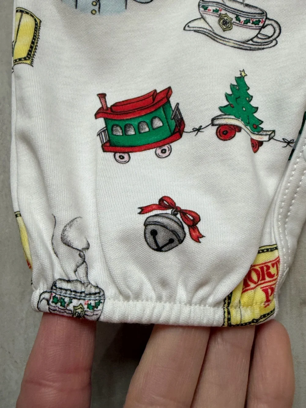 NWT TBBC Pima Cotton Holiday Train Express Bradford Romper Jumpsuit Girls 12-18M